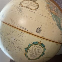 Replogle Lenox, 12"/30cm diameter Antique Style, Desktop Globe, Classic World Globe with up-to-date Cartography, Made in USA