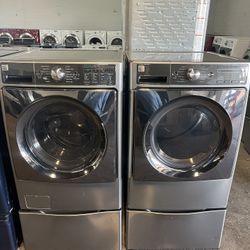 🔥 Kenmore Gas Washer & Dryer Set with Pedestals 🔥