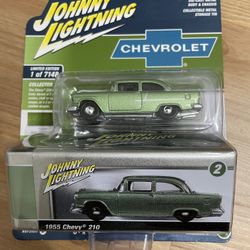 2022 JOHNNY LIGHTNING 1955 CHEVY 210 Storage Tin 1:64 scale NIB
