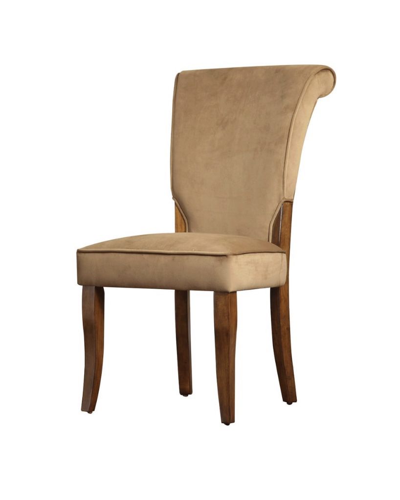 FOUR Upholstered High-back Chairs