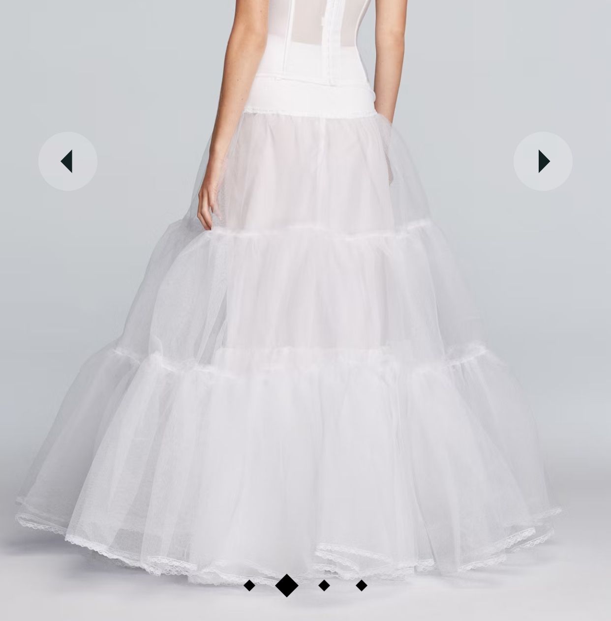 Ball Gown Silhouette Slip (David’s Bridal) Size Medium