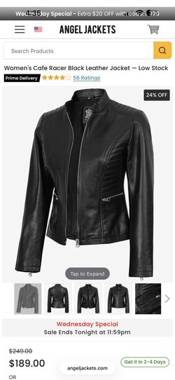 Women’s Leather Jacket. Medium Size