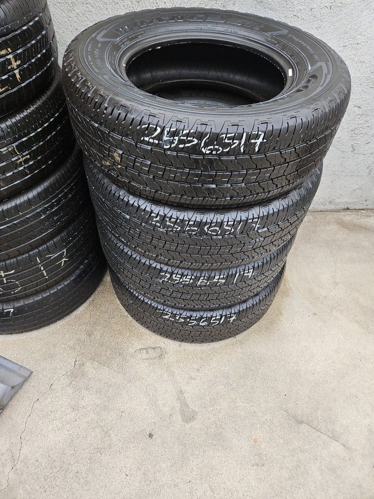 Set Of 255/65/17 Goodyear Wrangler