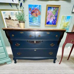 Antique solid wood Tiger Oak Dresser