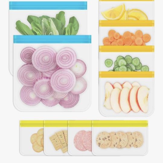 Silicone Bags Frezer Friendly Reusable 3 Sizes