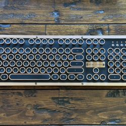 Azio Retro Classic Bluetooth Keyboard + Palm Rest