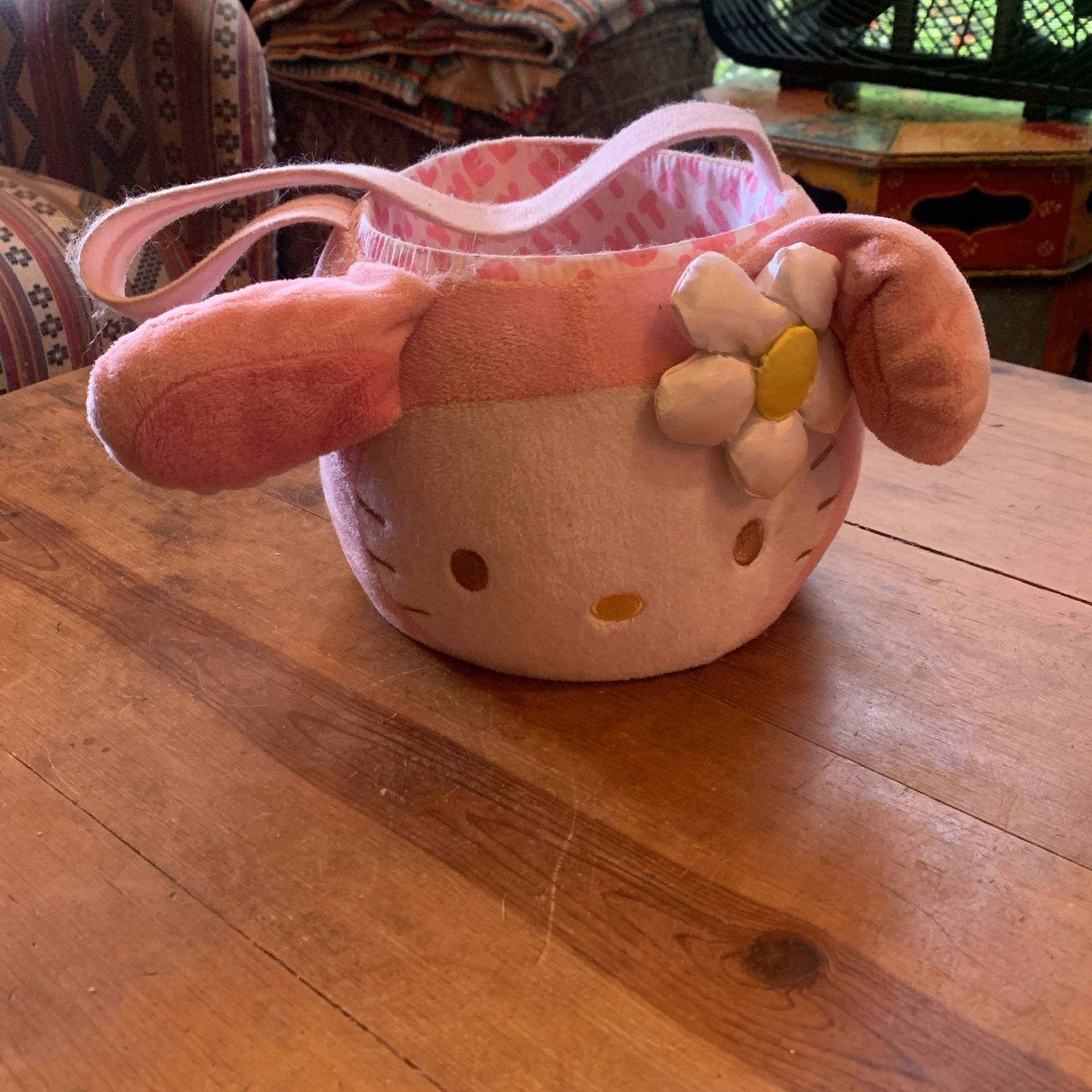 Pink Hello Kitty Halloween Trick Or Treat Candy Basket