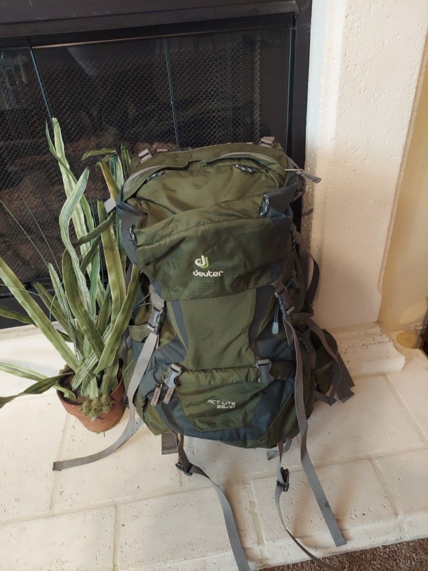 Deuter ACT Lite 65+10 hiking backpack.