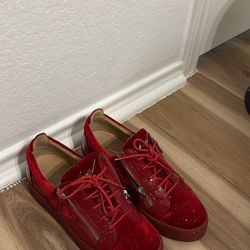 Giuseppe Zanotti Sneakers Rojos – Estilo de diseñador