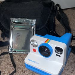 Polaroid Now Camera with Film and bag