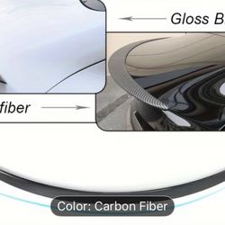 Carbon fiber Trunk Lip Spoiler For Tesla Model Y 2024 and Older