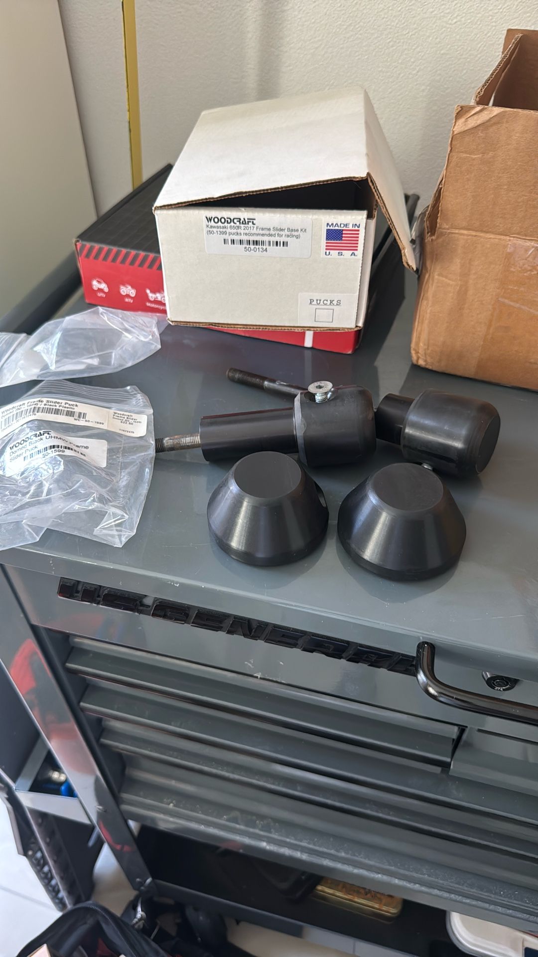 Ninja 650 Woodcraft Frame Slider Base Kit Plus Two Set Of Pucks