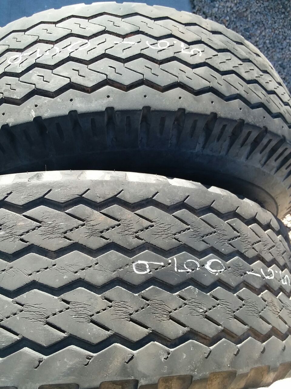9.50-16.5 two good tires $25 each