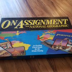 National Geographic.  On Assignment.  Board Game. 1990