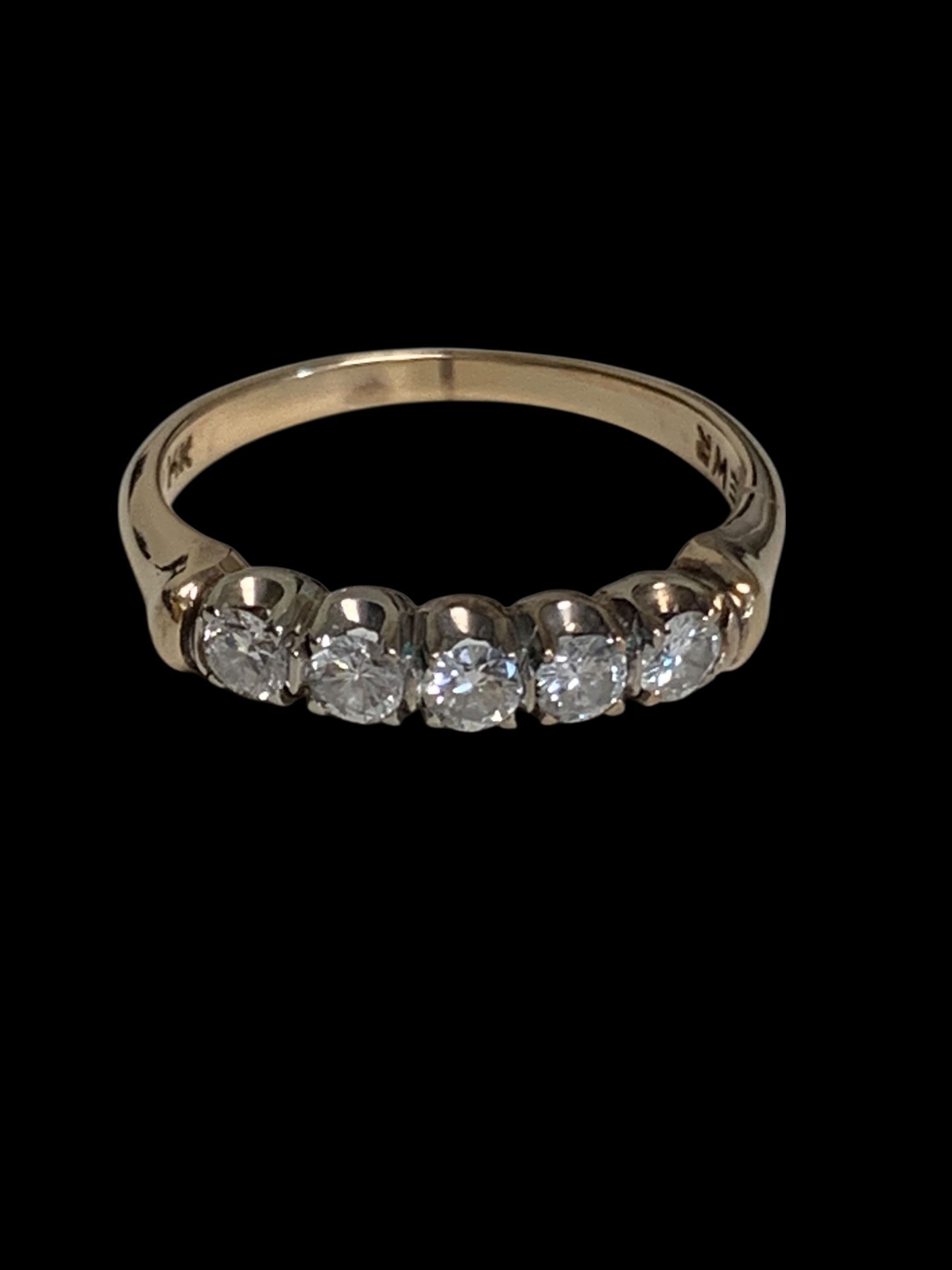 Gold diamond ring #31464
