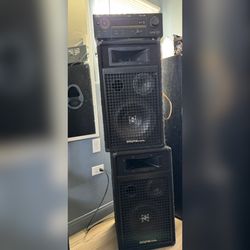 🎶 Speakers + Amplifier – Powerful Sound 