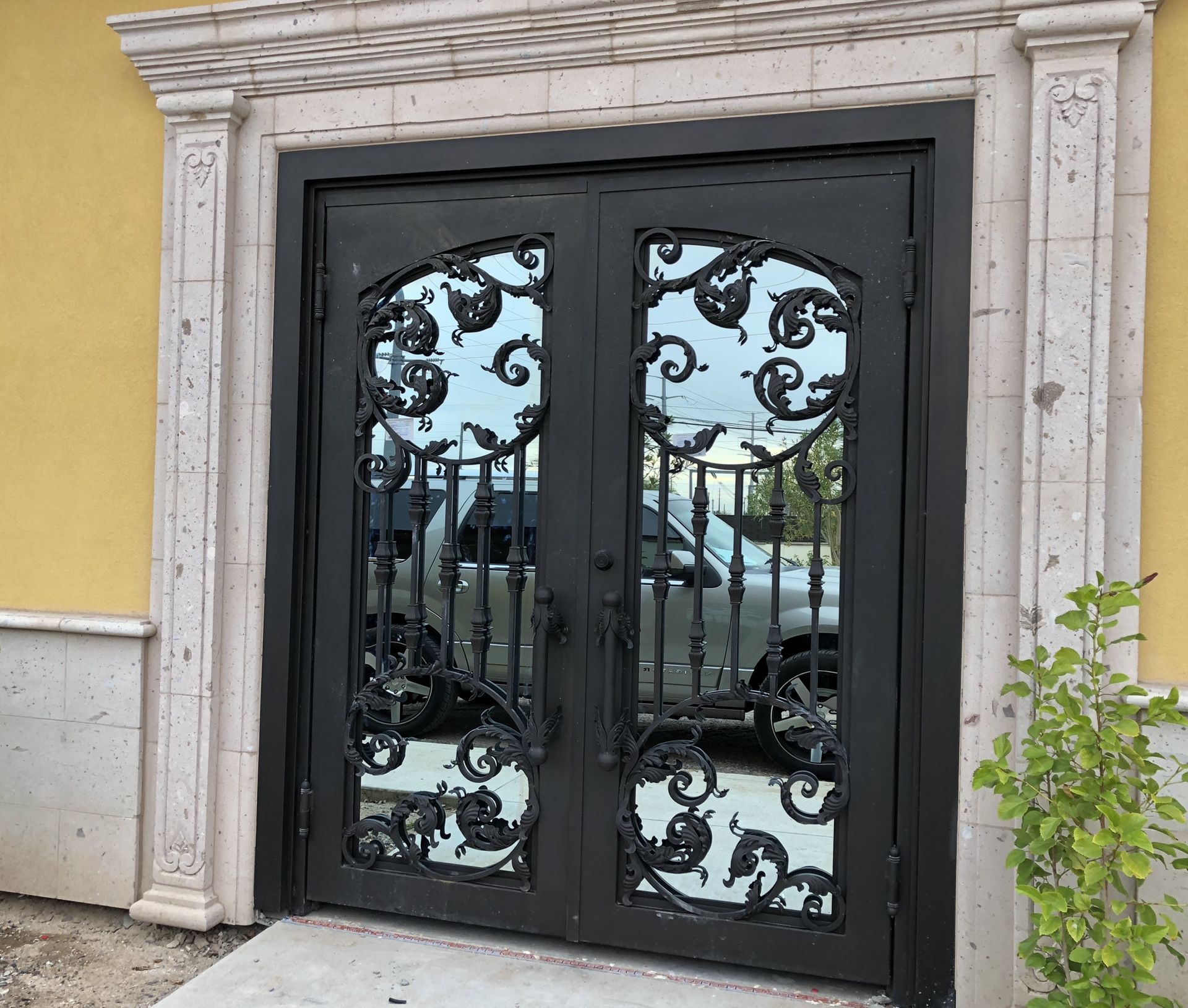 Custom glass doors