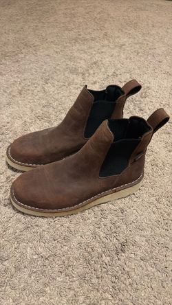 Womens 9.5 Danner Brown Leather Chelsea Boots Wedge Sole.