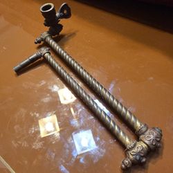 Antique Brass Double Arm Gas Valve - Ornate - Steampunk
Folded