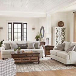 Brand New 2PC Light Grey Sofa and Loveseat Set