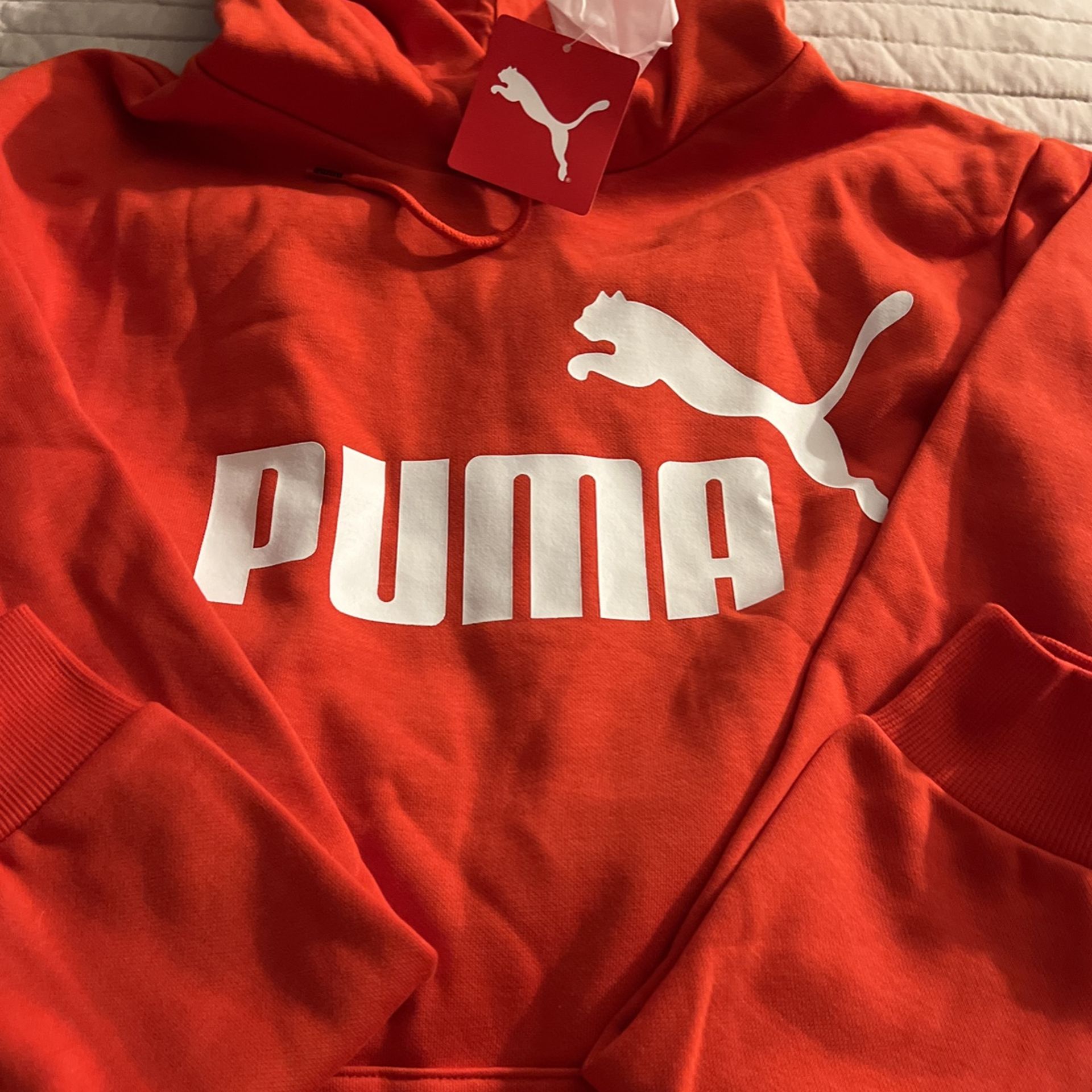 New Puma Hoodie Red/white 