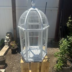Wood And Iron Bird Cage