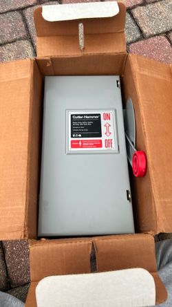 Cutler-Hammer DH261UGK 30A 600V AC/DC Heavy Duty Safety Switch 2-Pole