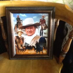 11x 14 framed picture of "The Duke" John Wayne"