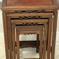 Antique Rosewood  Nesting Tables $150