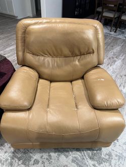 Camel Colored Recliner Chair