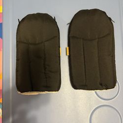 Winter Mittens For Stroller Soft Fleece Inside One Size Fits All Black 