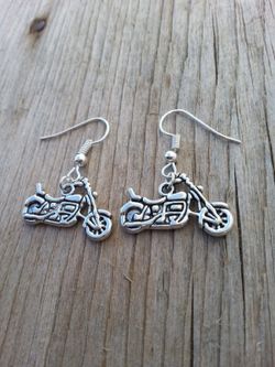 Motorcycle earrings