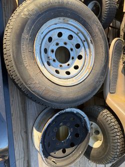 4- 8 lug trailer wheels