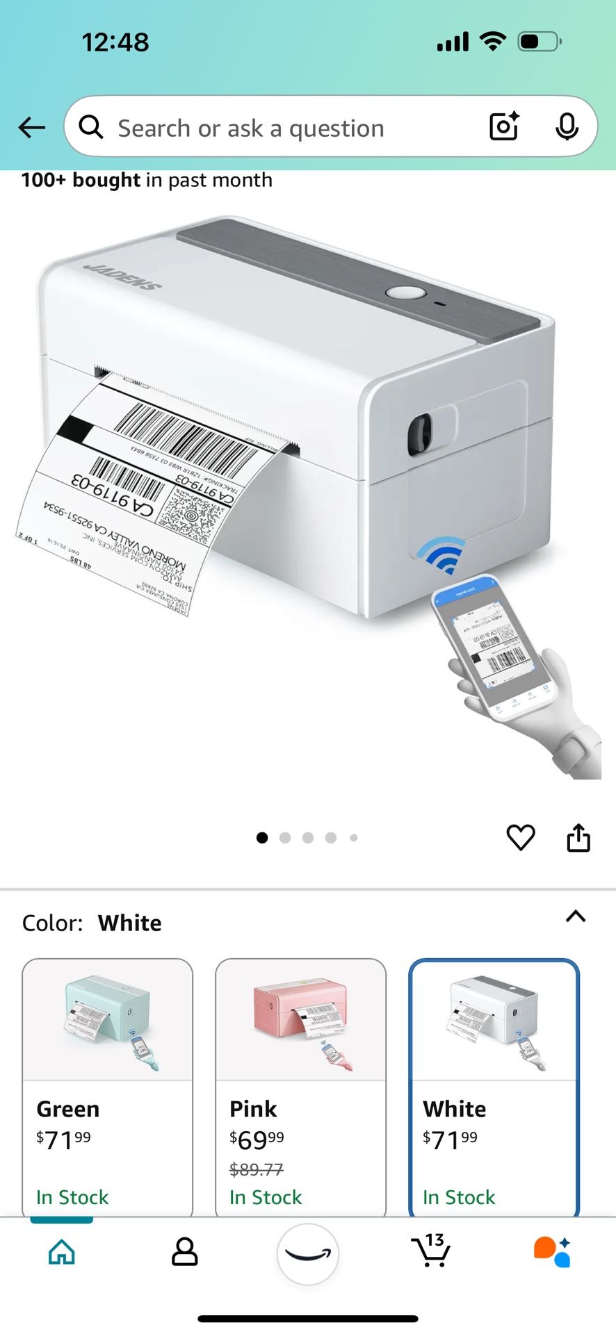Jadens Printer Thermal