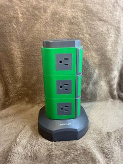 JACKYLED Power Strip Wireless Charger Surge Protector Tower