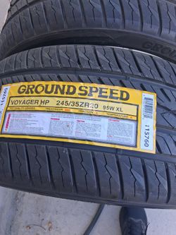 2 new tires 245/35/20..Ground Speed