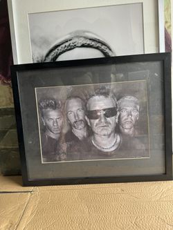 U2 Band - Framed Picture print - 21.5” x 17.5