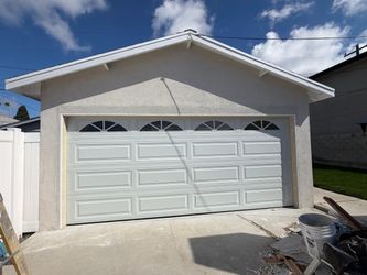 Garage doors sectional white