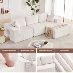 Beige Boneless couch