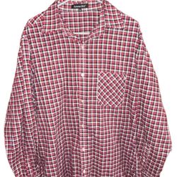 2009 Vintage Summer Bird™ Plaid Button-Down Shirt - XL - Classic Style