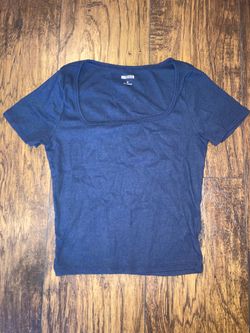 Blue Crop Top
