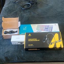 Keyboard,Shifter,webcam,podcasting Microphone Kit 