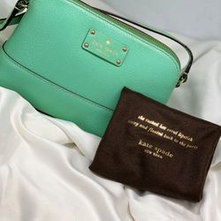 KATE SPADE Crossbody Green Pebble Leather Bag💥NWOT💥