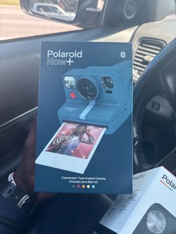 Polaroid Now+ Blue Gray (9063) - Bluetooth Connected I-Type Instant Film Camera