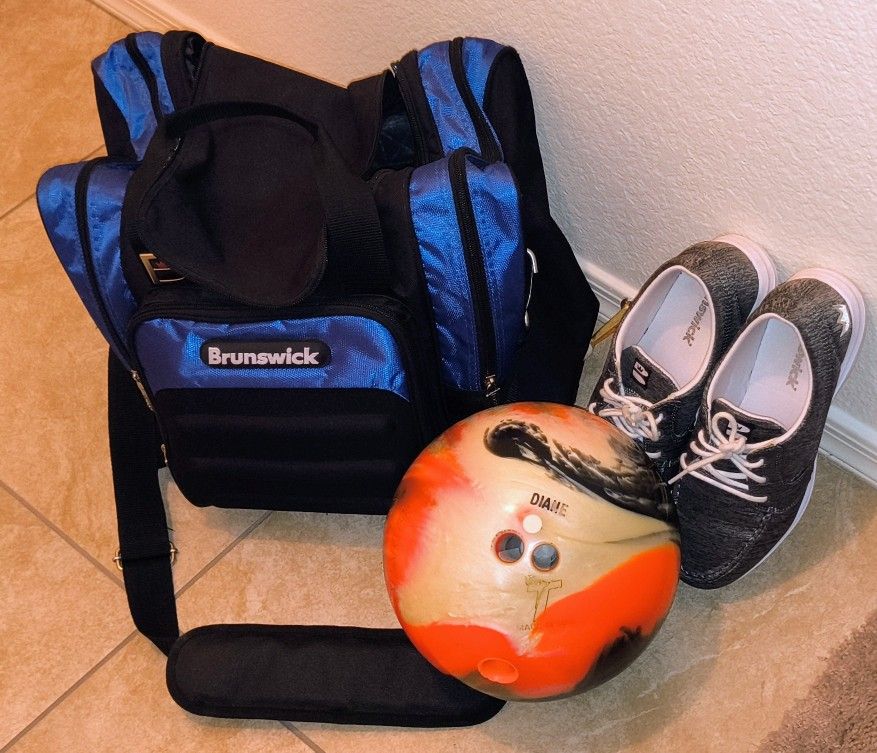 Bowling Ball And Shoe Set