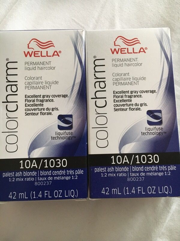 Wella permanent liquid hair color 10A/1030