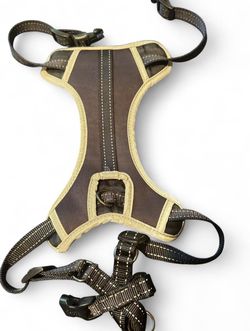 Black and grey harness for dogs
