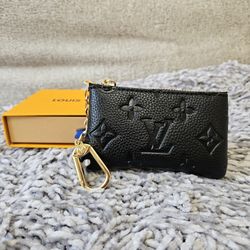 Louis Vuitton Black Embossed Coin Pouch