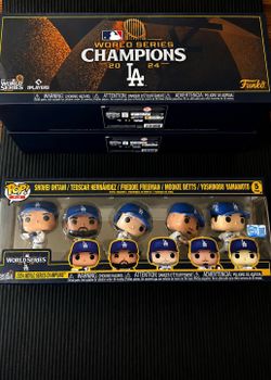 Funko Pop! MLB Los Angeles Dodgers 2024 World Series Champions 5-Pack Ohtani Yamamoto NEW