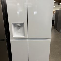 LG 36in Side By Side Refrigerator - White